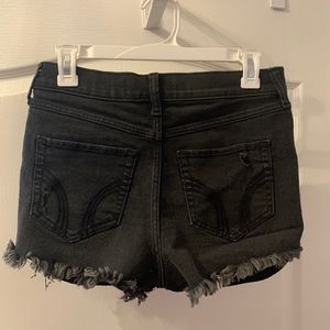 Black Jean Shorts